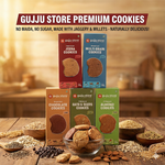Gujju Store Premium Cookies Combo – 5 Flavours – No Maida, No Sugar – 150g Each
