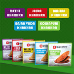 5 Khakhra Combo | Gujju Store | 200g. Each