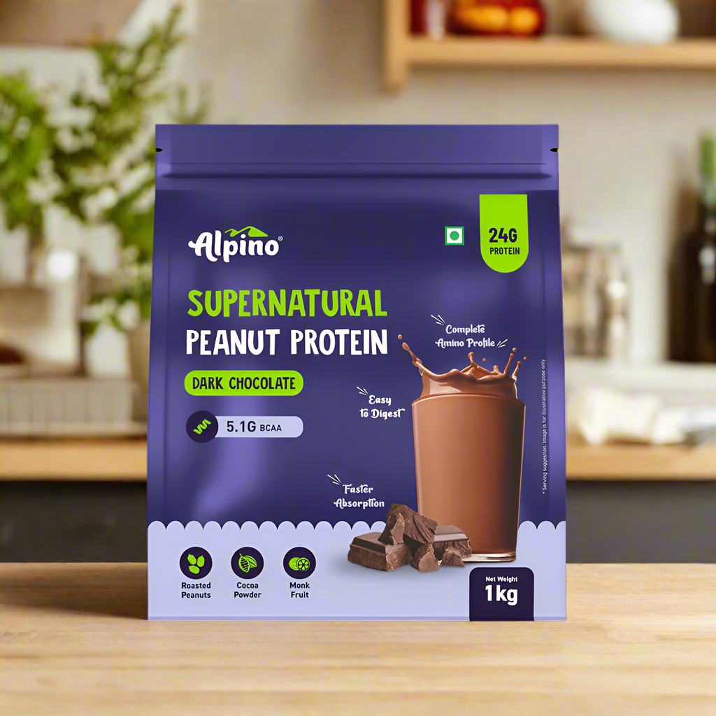 Alpino Supernatural Peanut Protein Powder Dark Chocolate 1kg