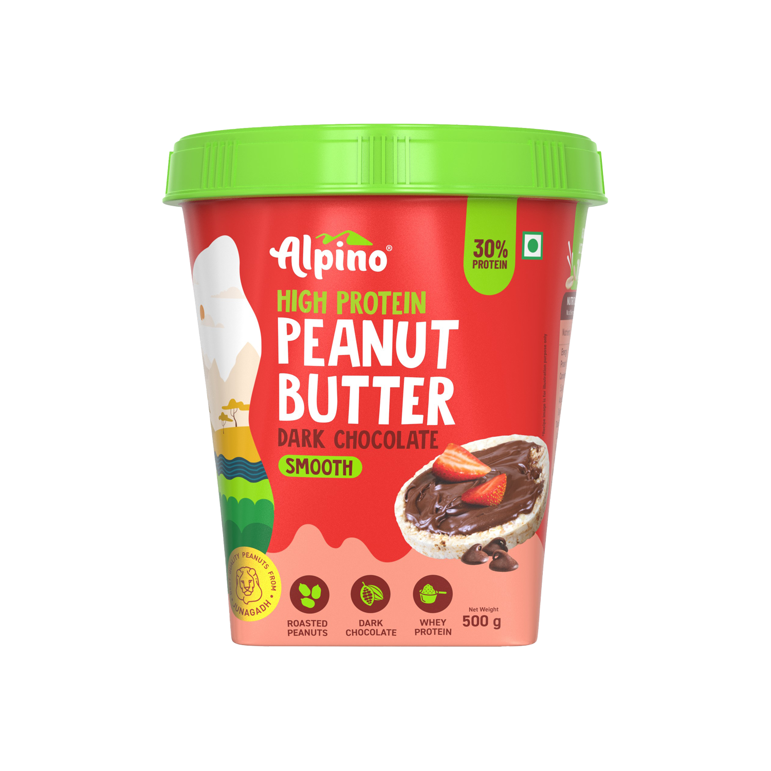 Alpino High Protein Dark Chocolate Peanut Butter Smooth 500 G