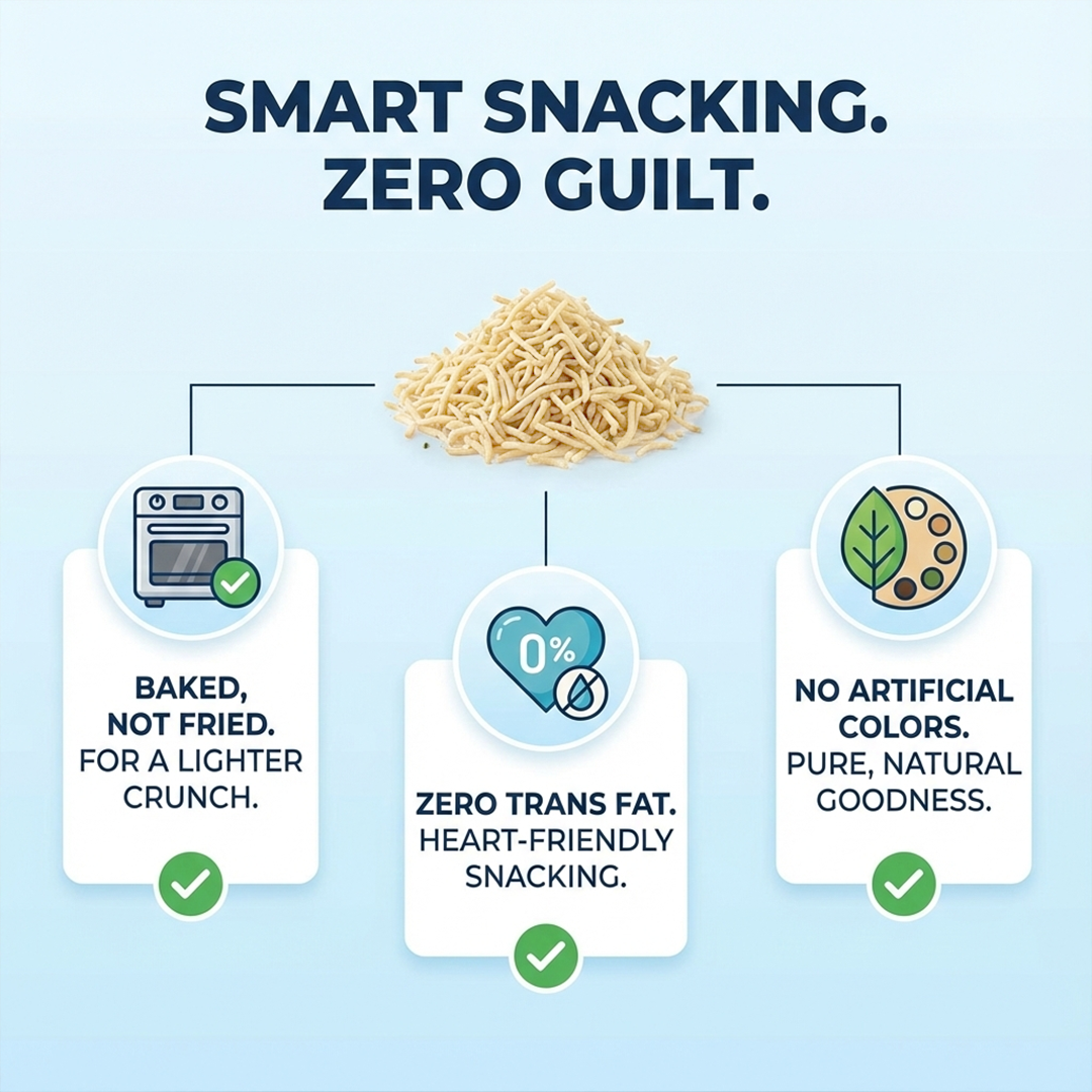 Cream & Onion Bhujiya – Crunchy, Roasted, and Irresistible! | 90g.