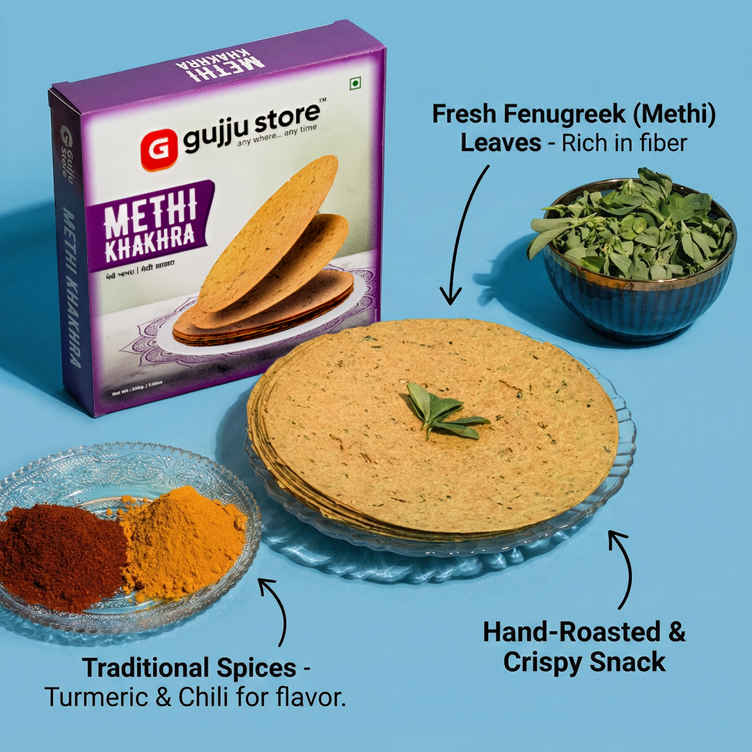 Methi Khakhra | Gujju Store | 200g.