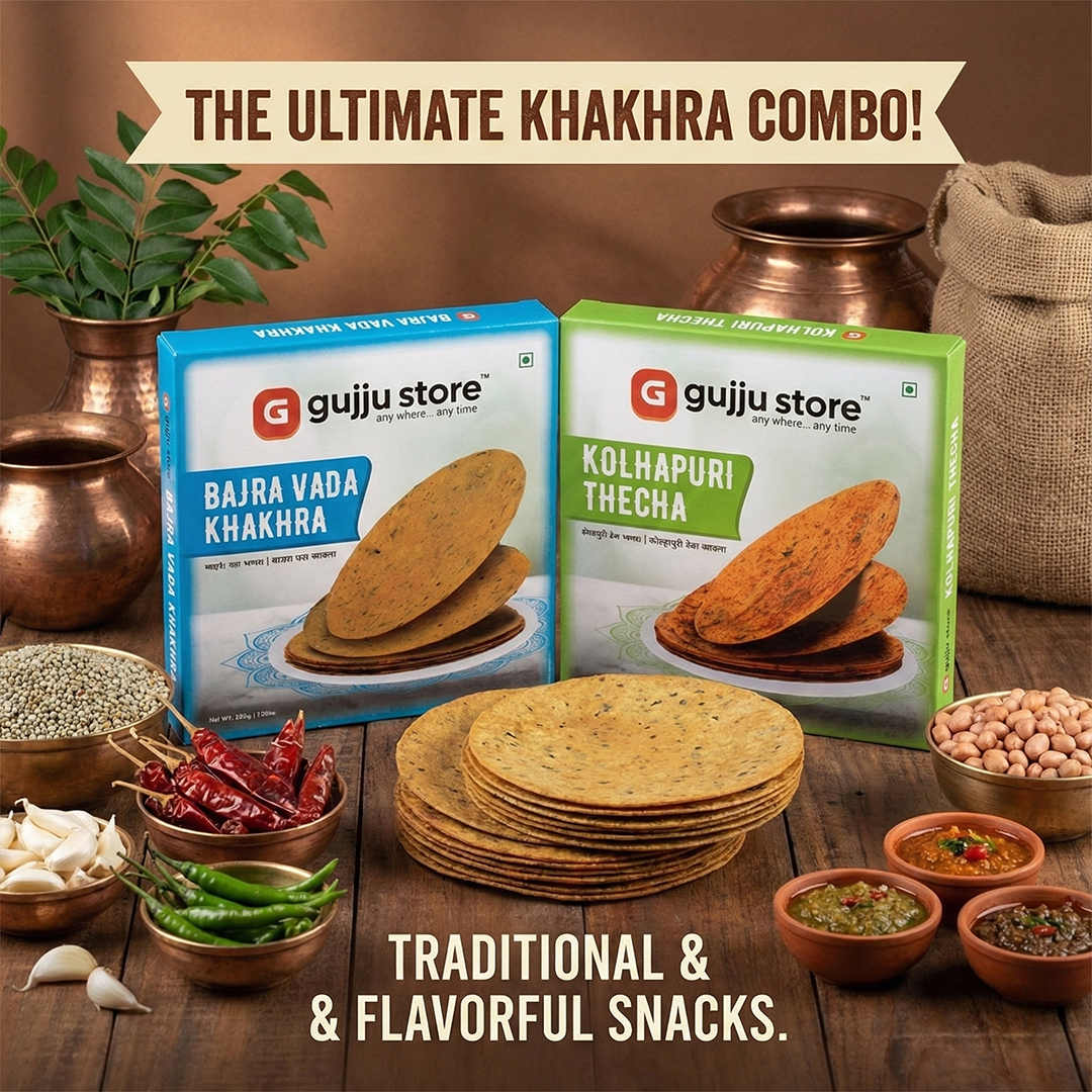 Khakhra Combo – Bajra Vada & Kolhapuri Thecha Khakhra