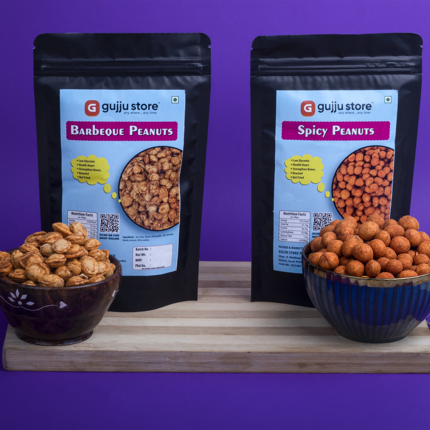 Barbeque Coated Peanuts & Spicy Peanut Bomb Combo – Double the Crunch, Double the Flavor