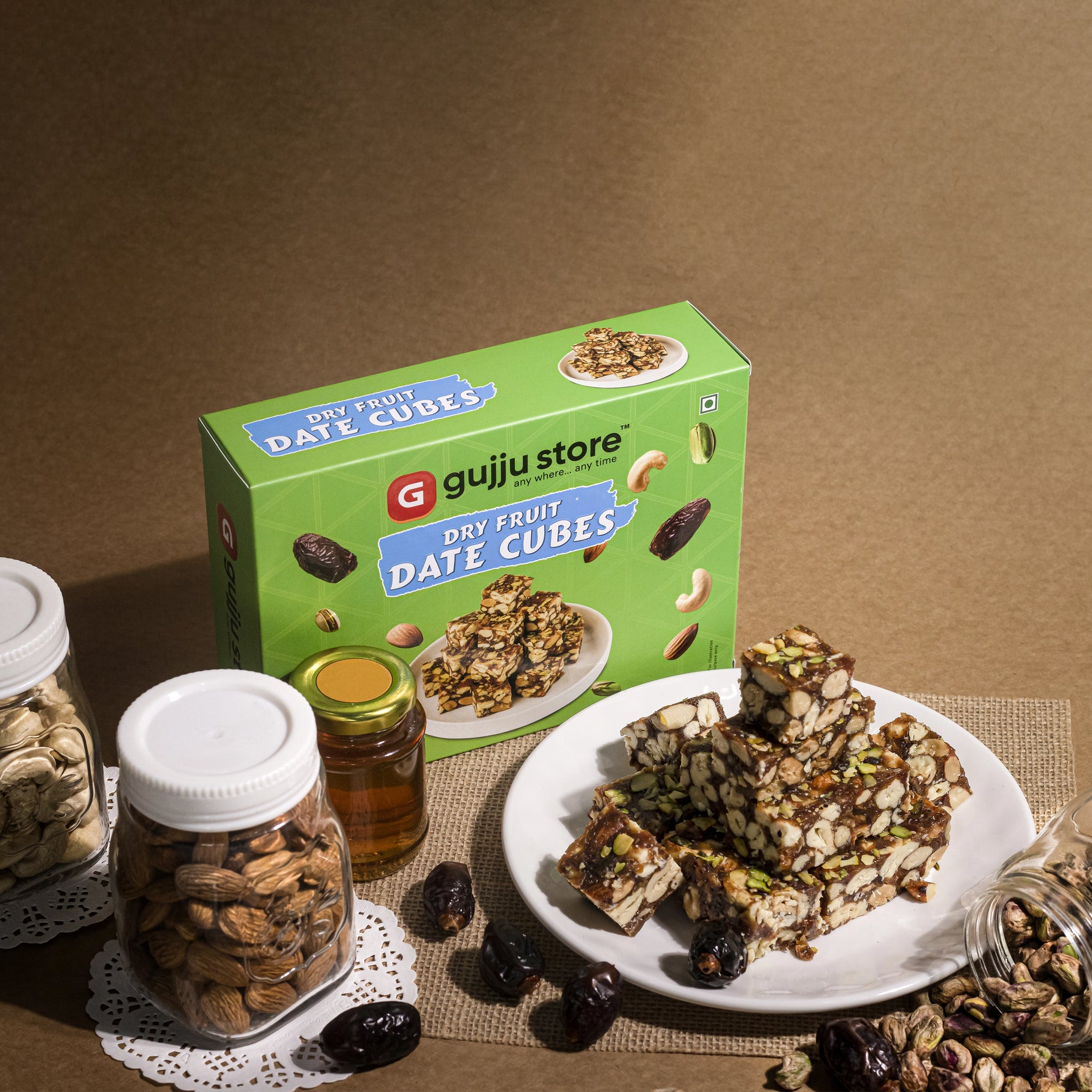 Date Bites with Dry Fruit, a delicious and nutritious snack made with dates and assorted dry fruits, perfect for energy and a healthy treat.