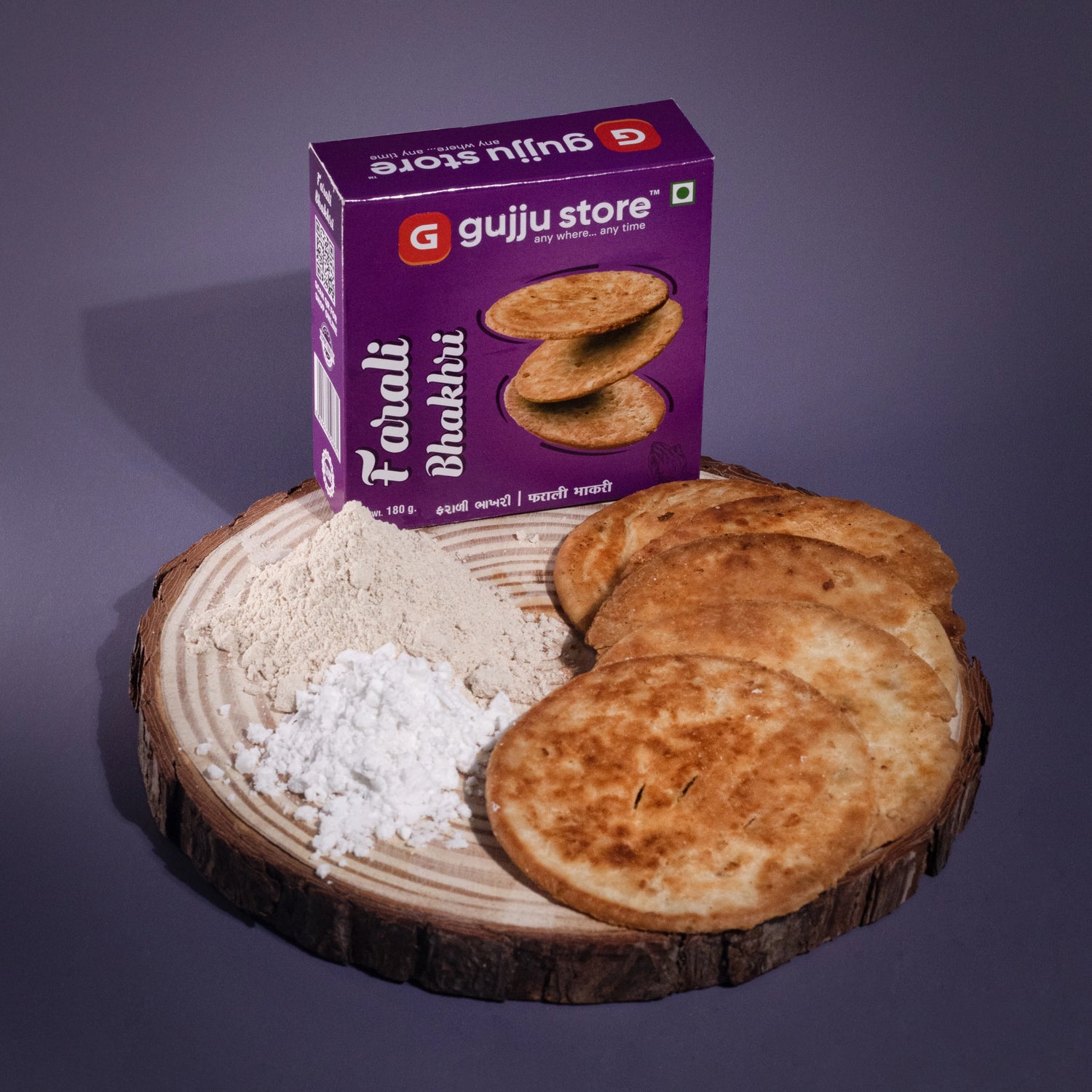 A pack of Farali Bhakhri showing its crispy, light texture. A perfect fasting-friendly and healthy snack in India