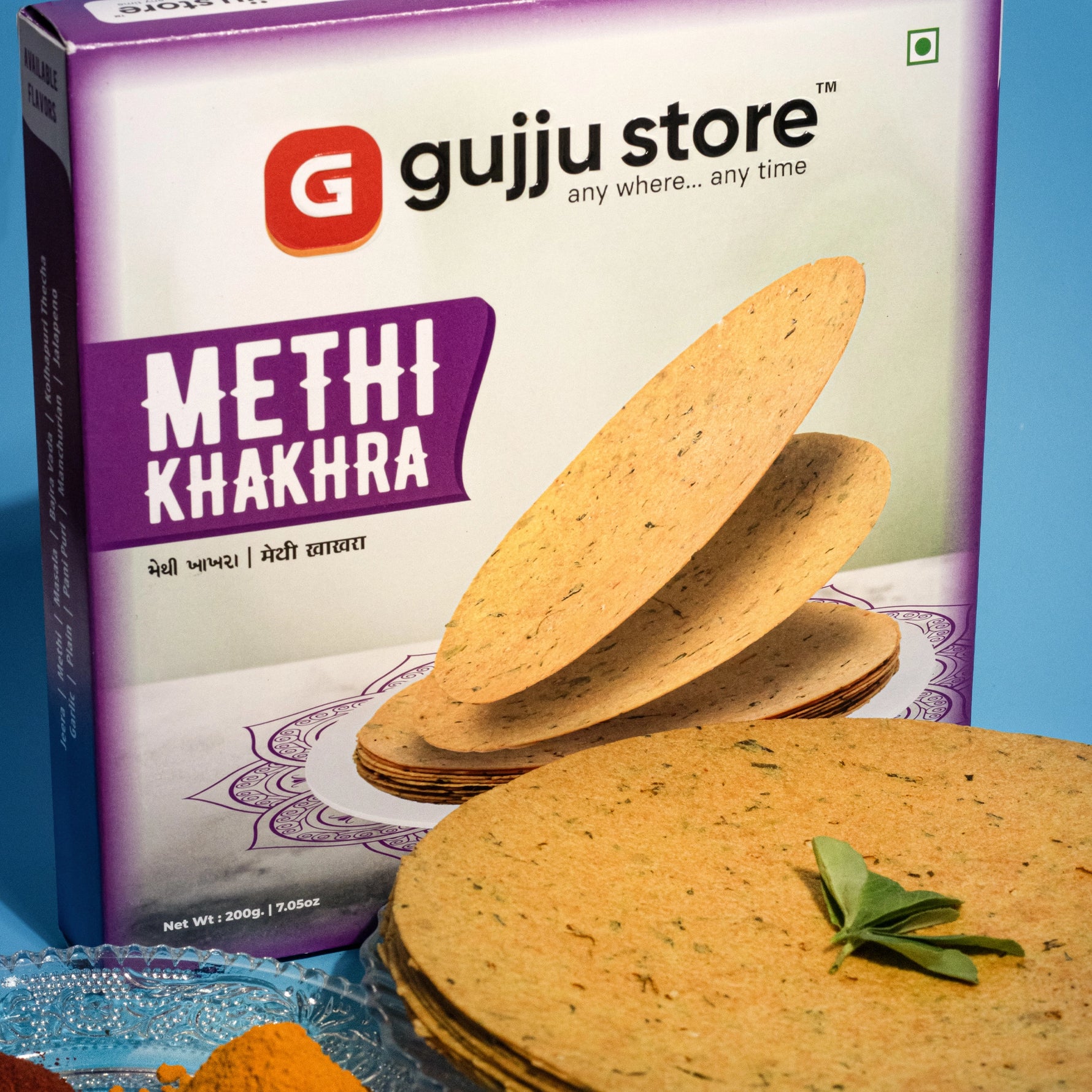 Methi Khakhra, a nutritious and crunchy snack, rich in fenugreek, perfect for health-conscious individuals in India