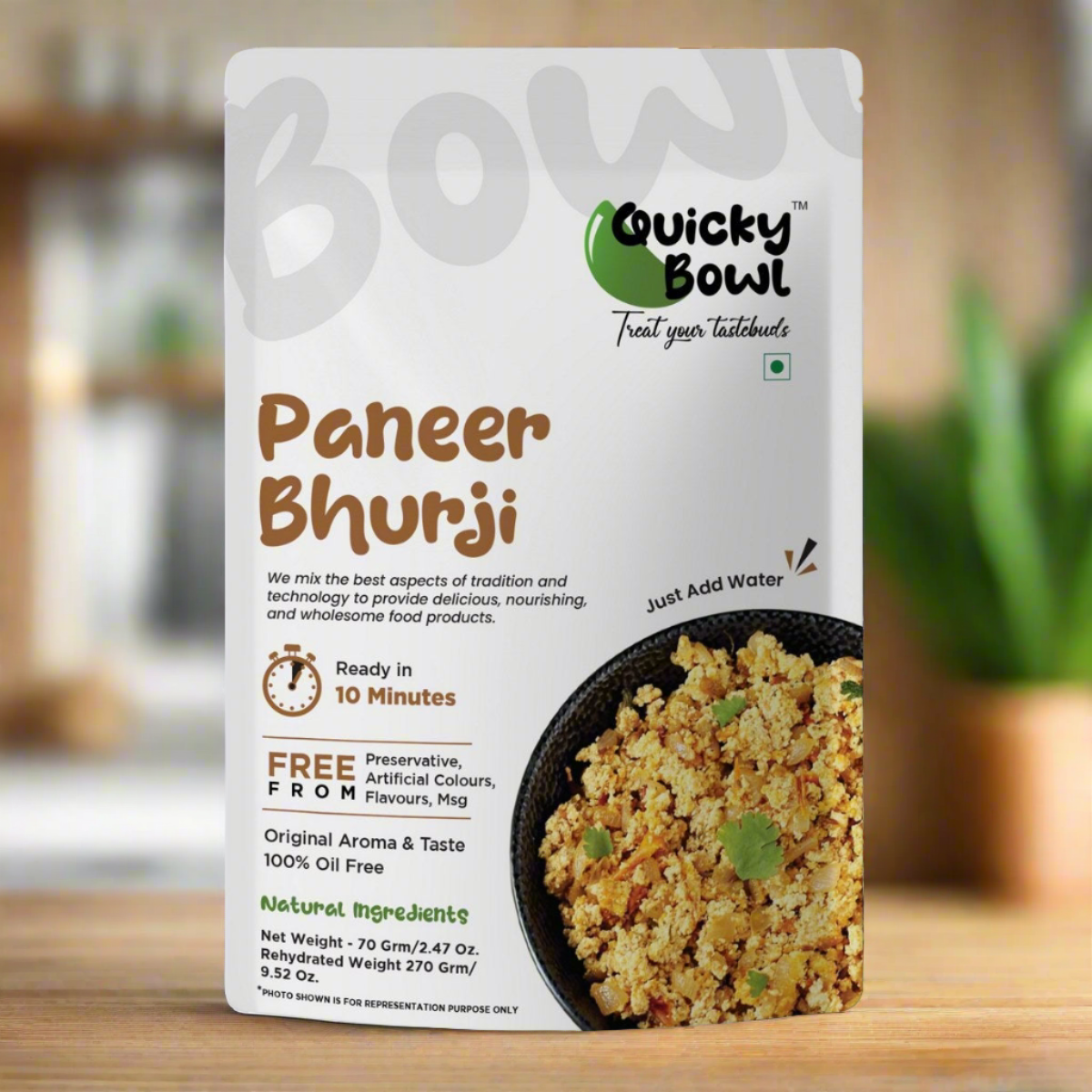 Paneer Bhurji | Quicky Bowl