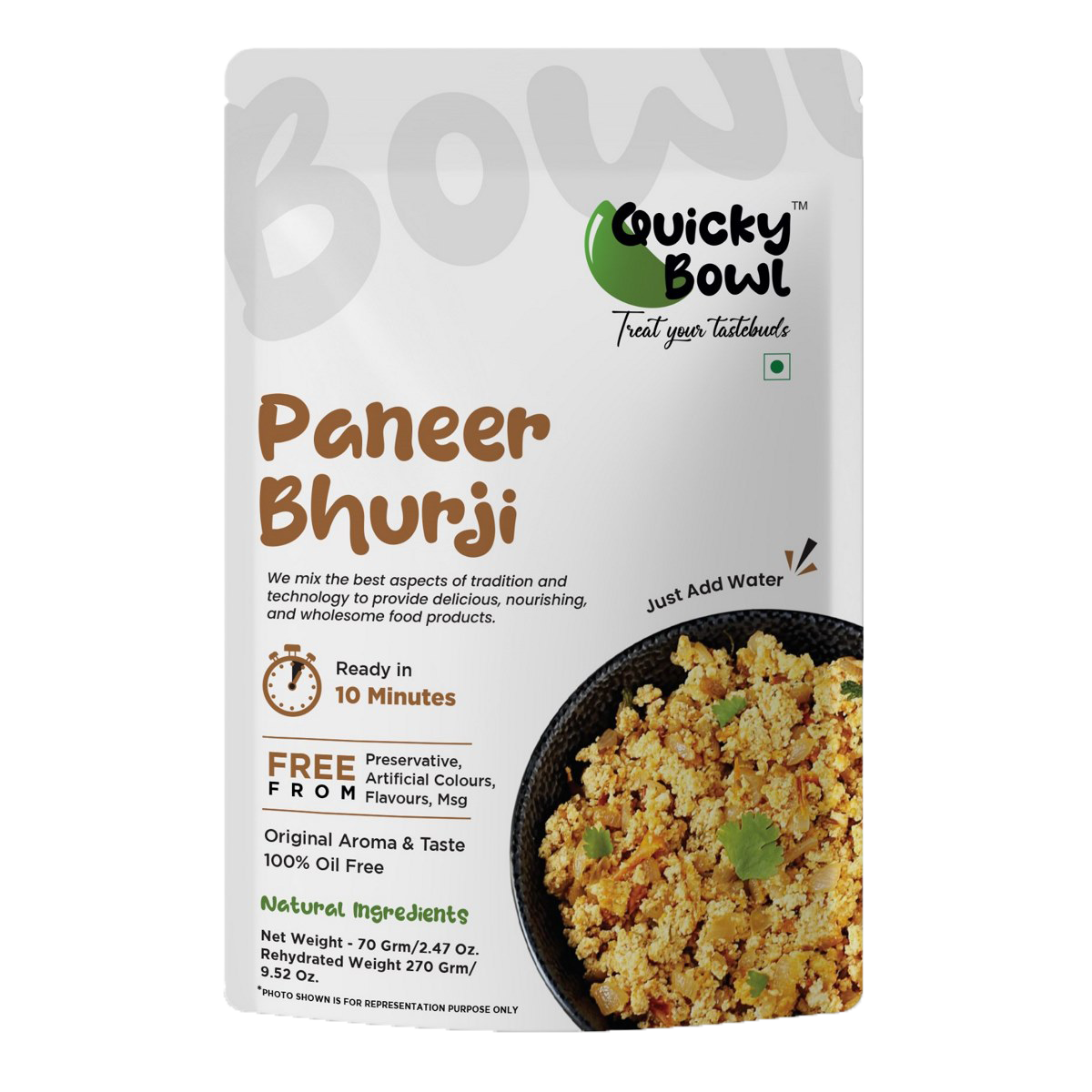 Paneer Bhurji | Quicky Bowl