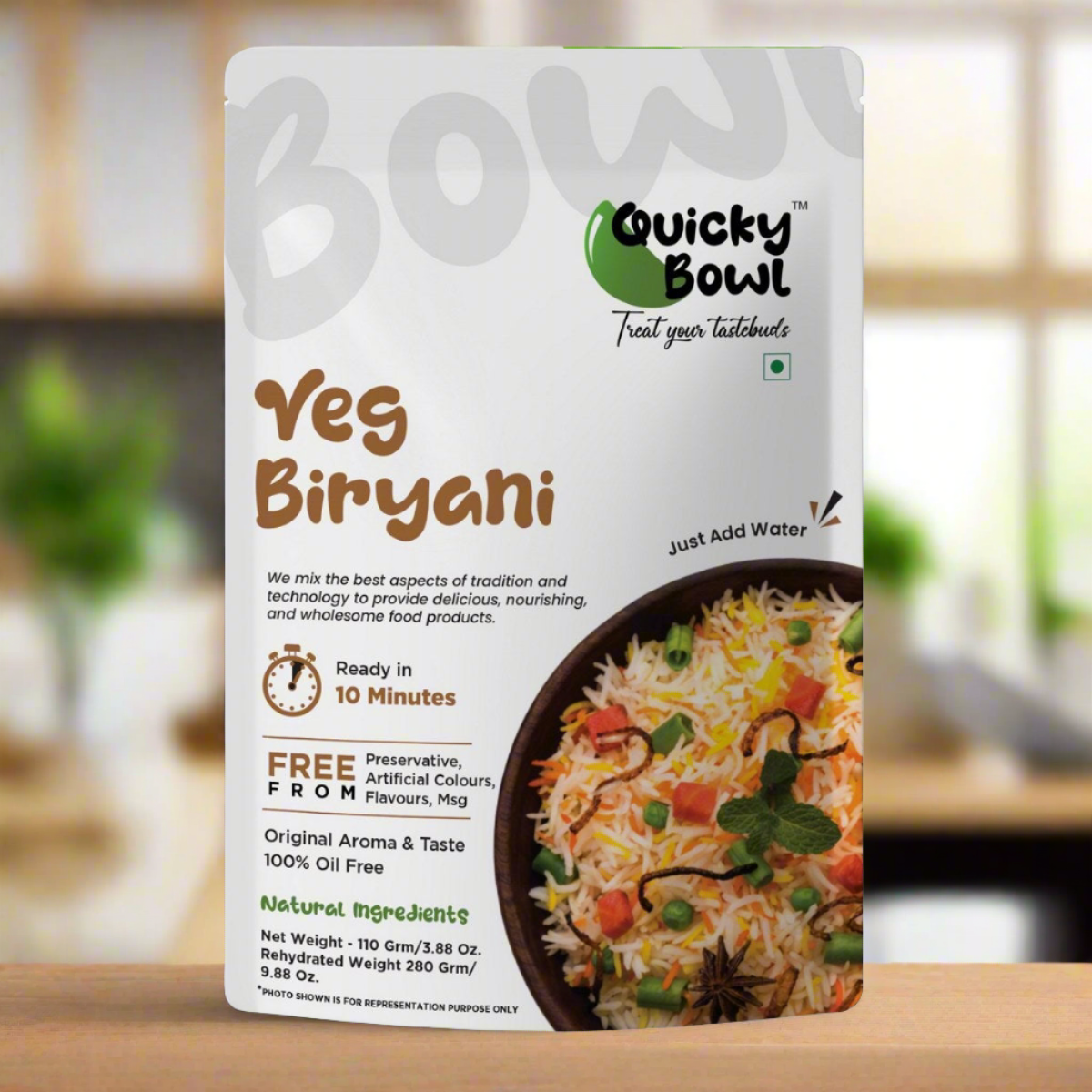 Veg Biryani | Quicky Bowl