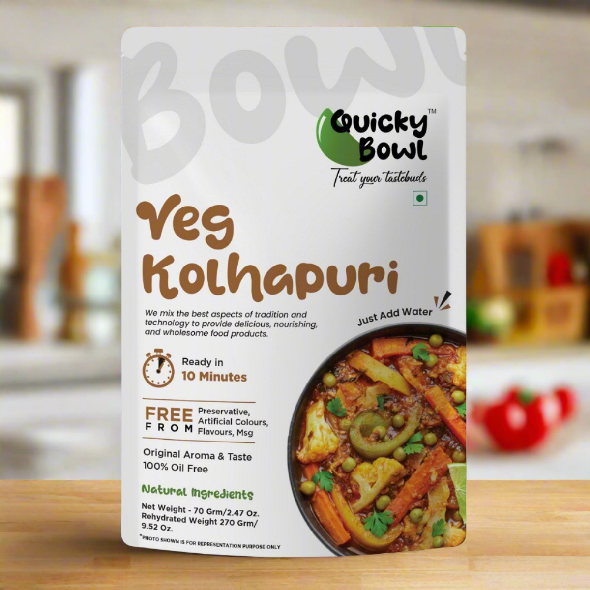 Veg. Kolhapuri | Quicky Bowl