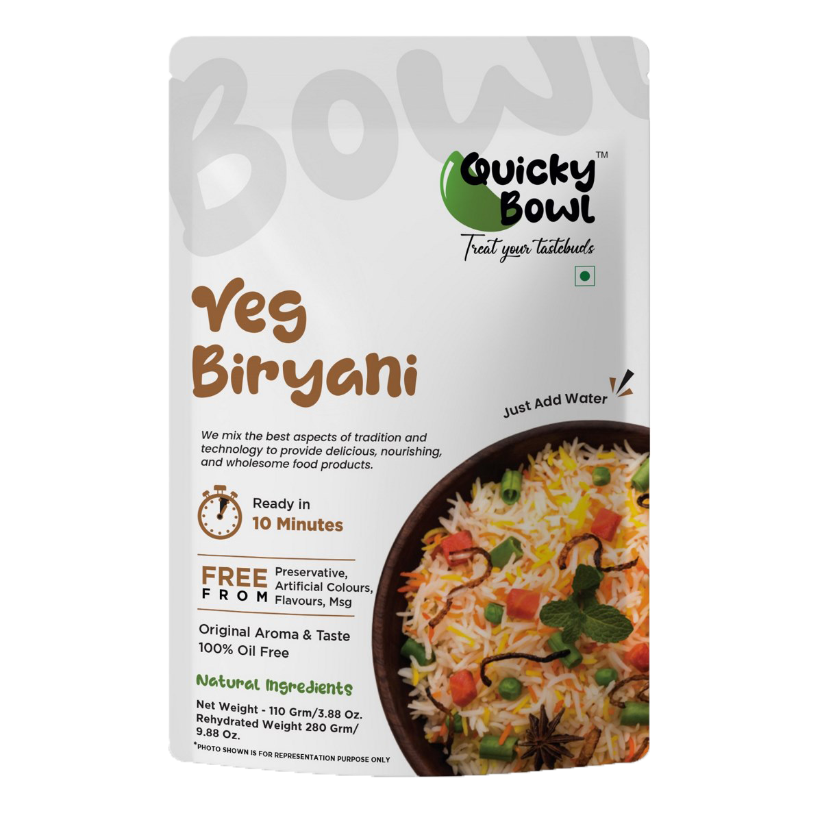 Veg Biryani | Quicky Bowl