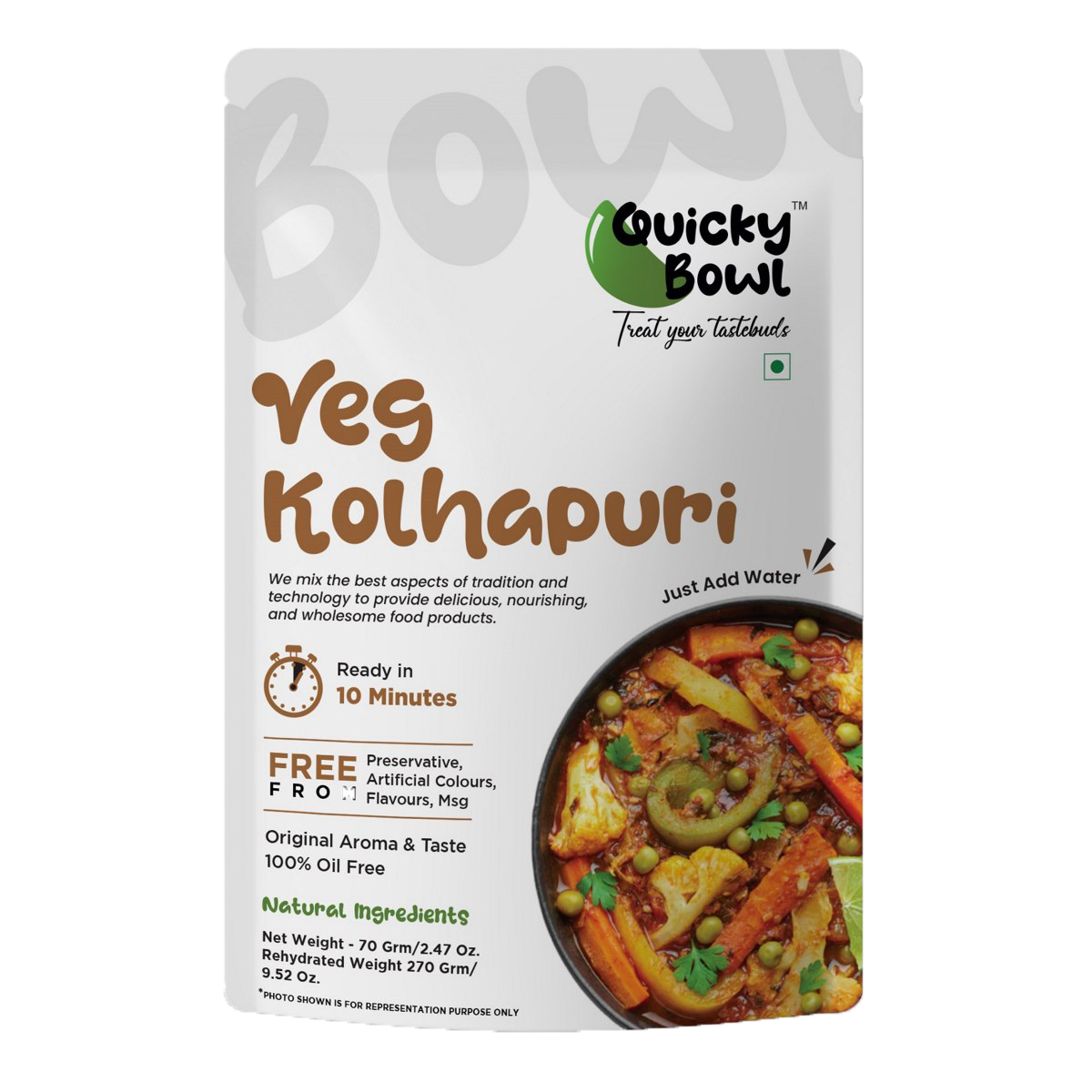 Veg. Kolhapuri | Quicky Bowl